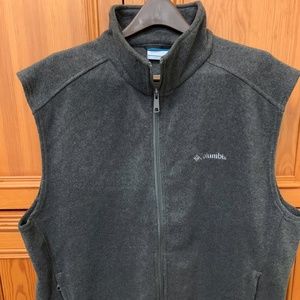 Mens Columbia Vest Gray XL